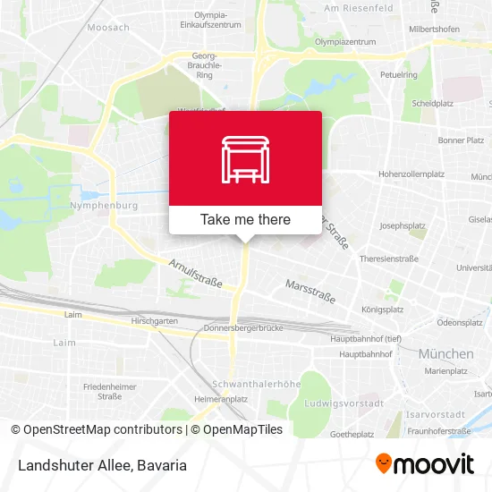 Карта Landshuter Allee