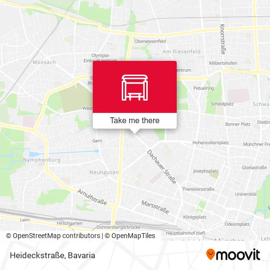 Карта Heideckstraße