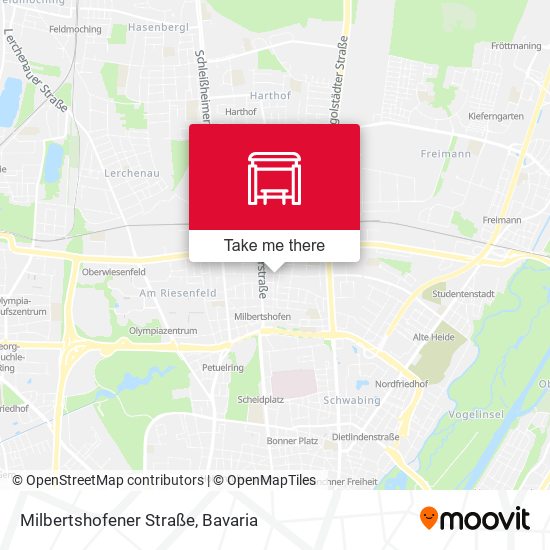 Milbertshofener Straße map