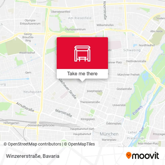 Карта Winzererstraße