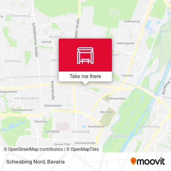 Карта Schwabing Nord