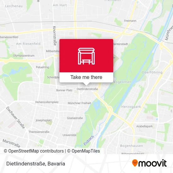 Карта Dietlindenstraße