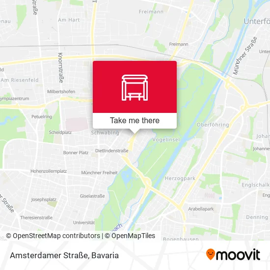 Карта Amsterdamer Straße
