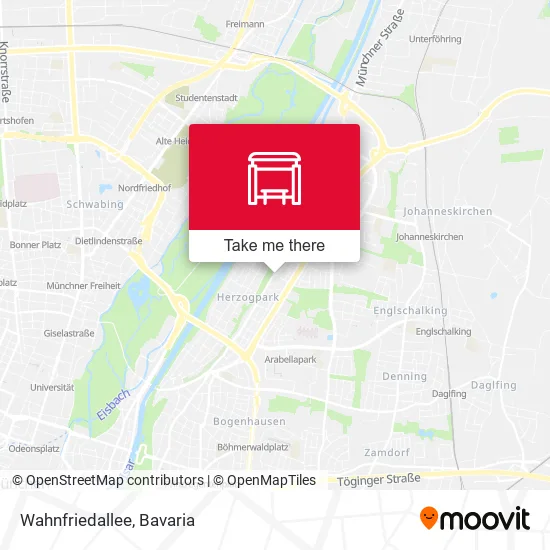 Карта Wahnfriedallee