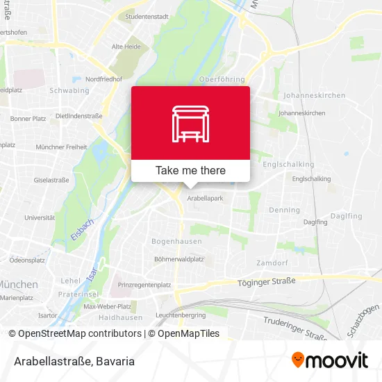 Карта Arabellastraße
