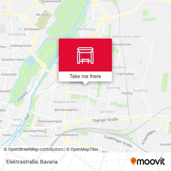 Карта Elektrastraße