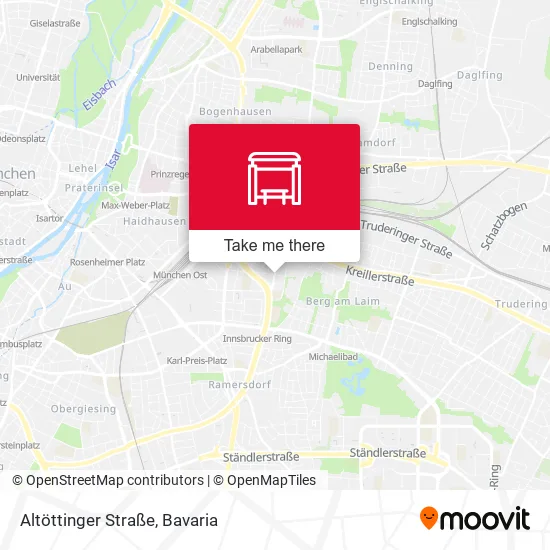 Карта Altöttinger Straße
