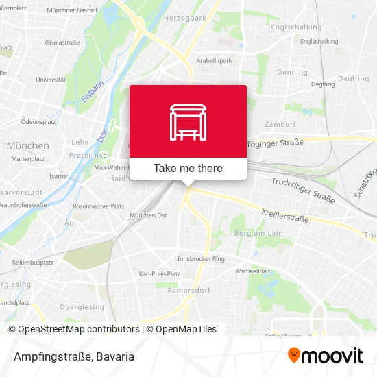 Карта Ampfingstraße