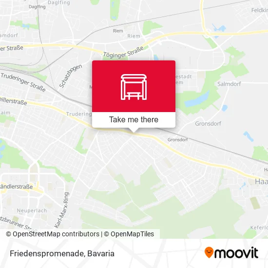 Карта Friedenspromenade