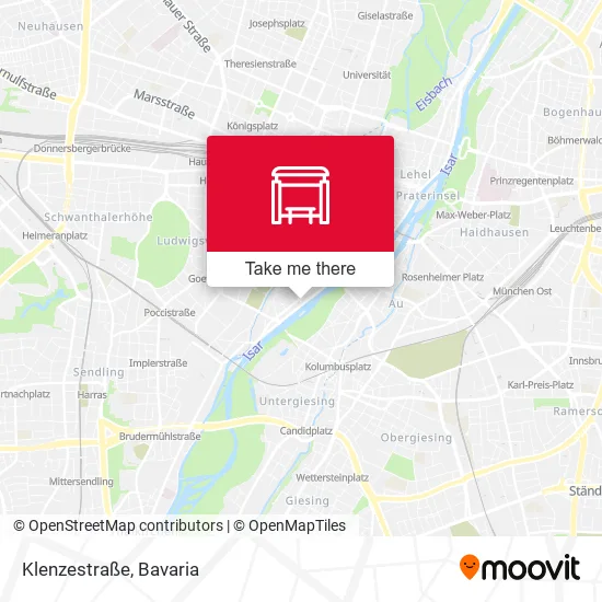 Карта Klenzestraße
