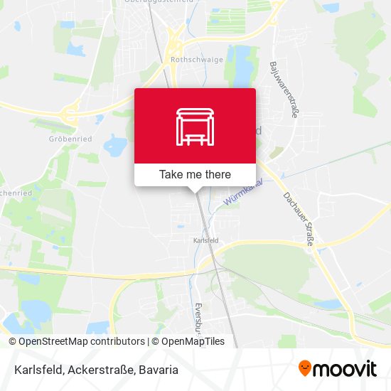 Karlsfeld, Ackerstraße map