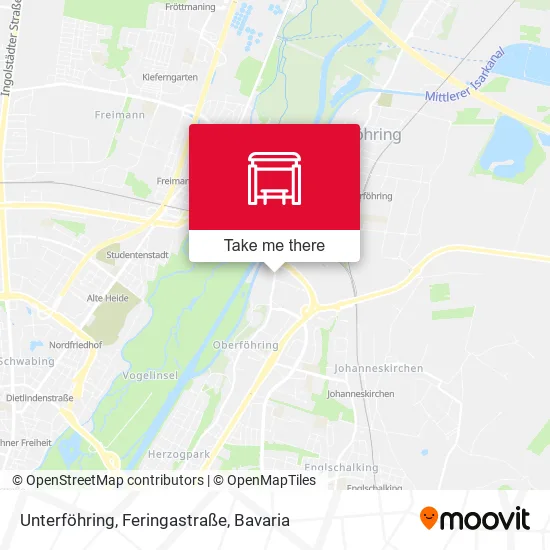 Карта Unterföhring, Feringastraße