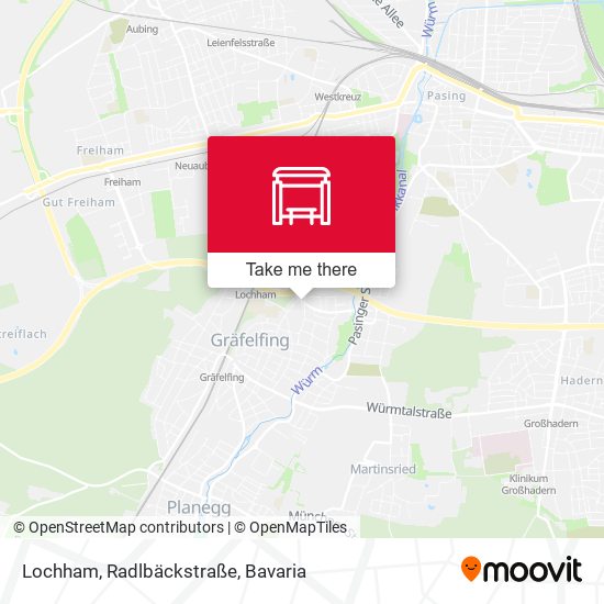 Lochham, Radlbäckstraße map
