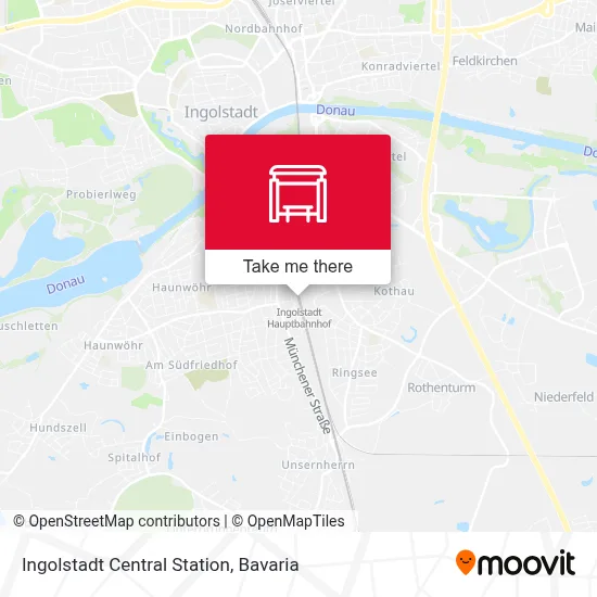 Ingolstadt Hbf map