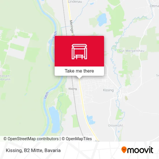 Kissing, B2 Mitte map