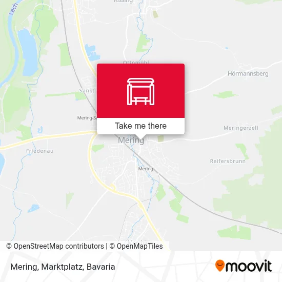 Mering, Marktplatz map