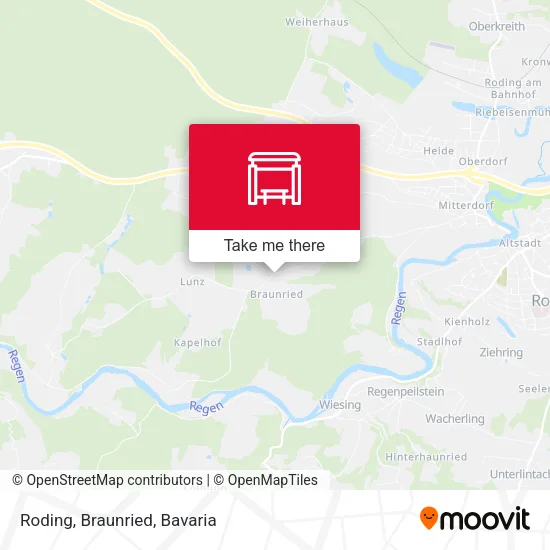Карта Roding, Braunried