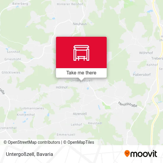 Карта Untergoßzell