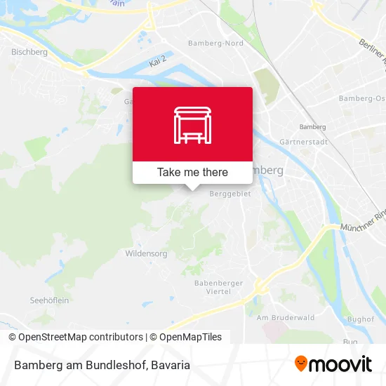 Карта Bamberg am Bundleshof