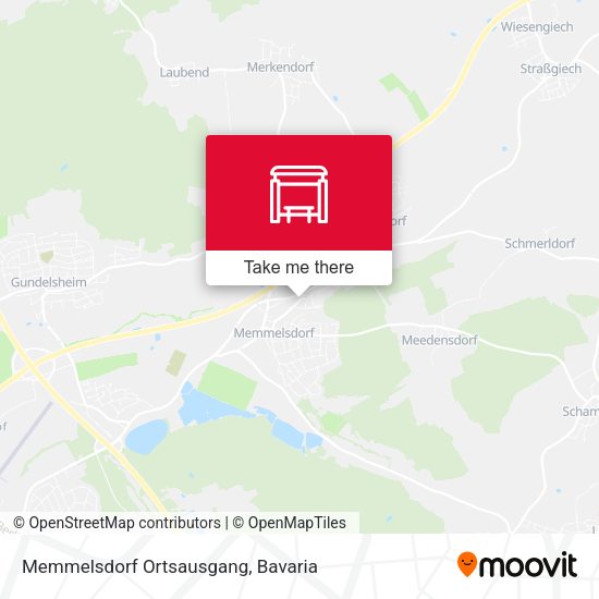 Memmelsdorf Ortsausgang map