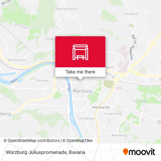 Würzburg Juliuspromenade map