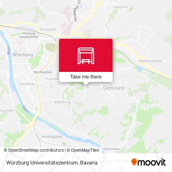 Würzburg Universitätszentrum map