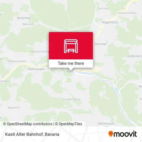 Kastl Alter Bahnhof map