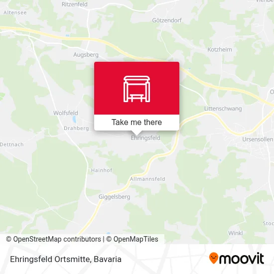 Ehringsfeld Ortsmitte map