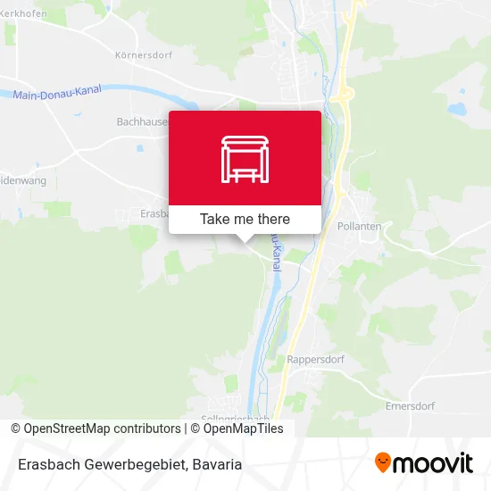 Erasbach Gewerbegebiet map