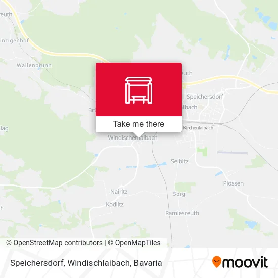 Карта Speichersdorf, Windischlaibach