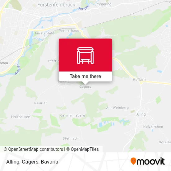 Alling, Gagers map