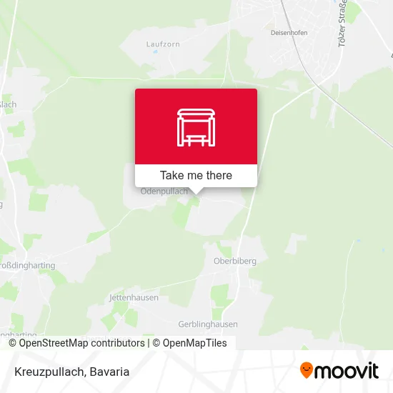 Kreuzpullach map