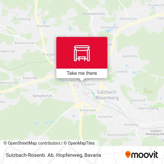 Карта Sulzbach-Rosenb. Ab. Hopfenweg