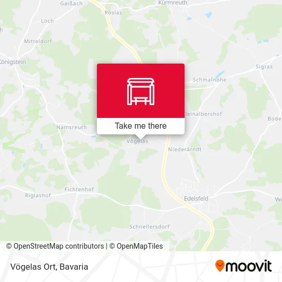 Карта Vögelas Ort