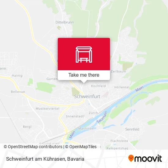 Карта Schweinfurt am Kührasen