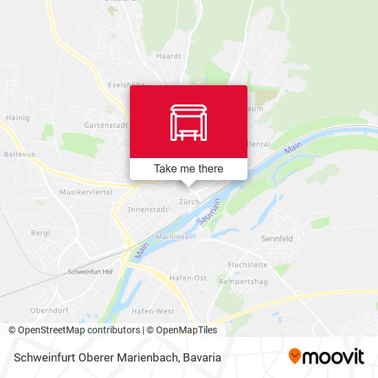 Schweinfurt Oberer Marienbach map