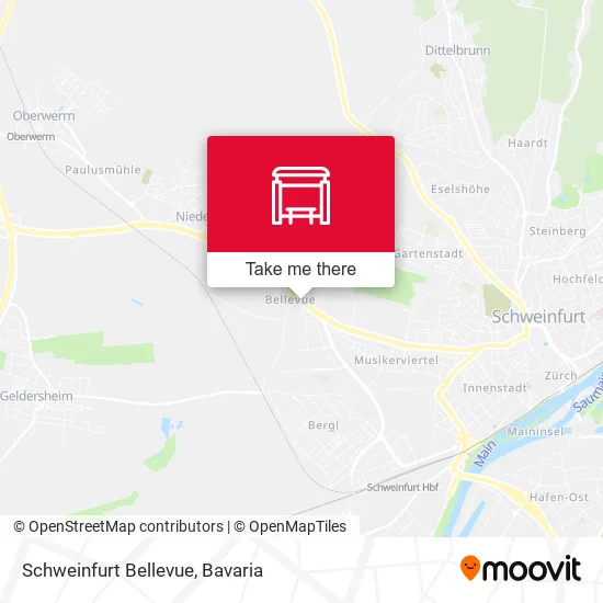 Карта Schweinfurt Bellevue