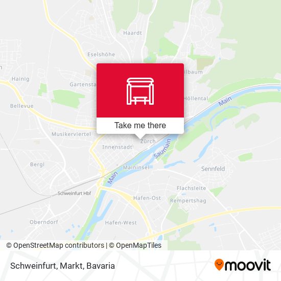 Schweinfurt, Markt map