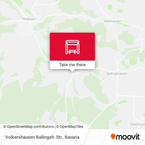 Volkershausen Ballingsh. Str. map