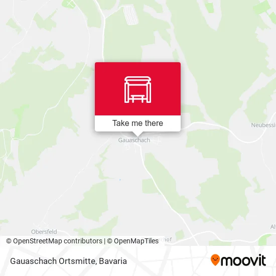 Карта Gauaschach Ortsmitte