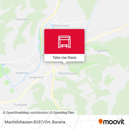 Machtilshausen B287/Ort map