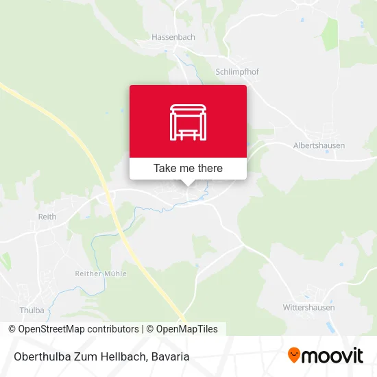 Карта Oberthulba Zum Hellbach