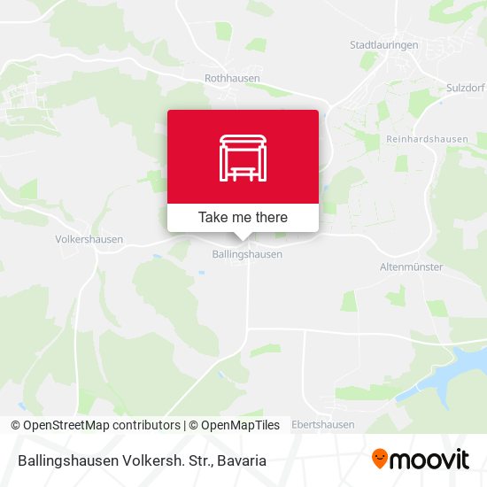 Ballingshausen Volkersh. Str. map