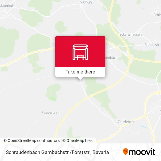 Карта Schraudenbach Gambachstr. / Forststr.