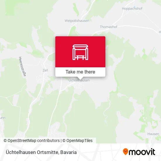 Карта Üchtelhausen Ortsmitte