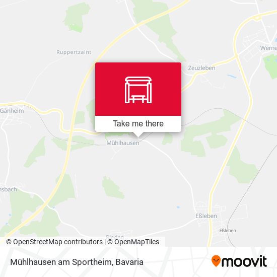 Mühlhausen am Sportheim map