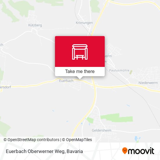 Euerbach Oberwerner Weg map