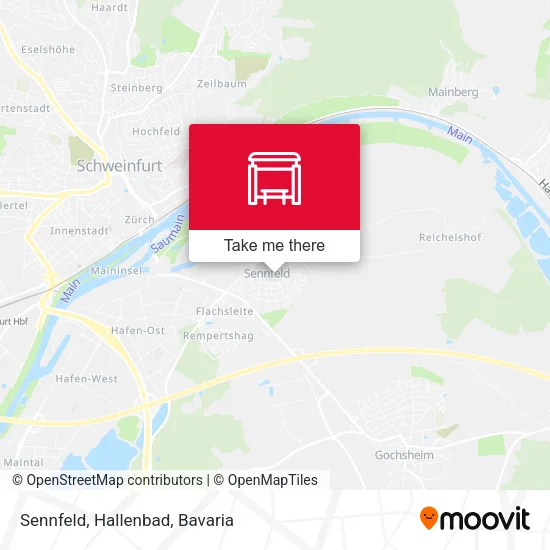 Карта Sennfeld, Hallenbad