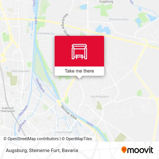 Карта Augsburg, Steinerne Furt