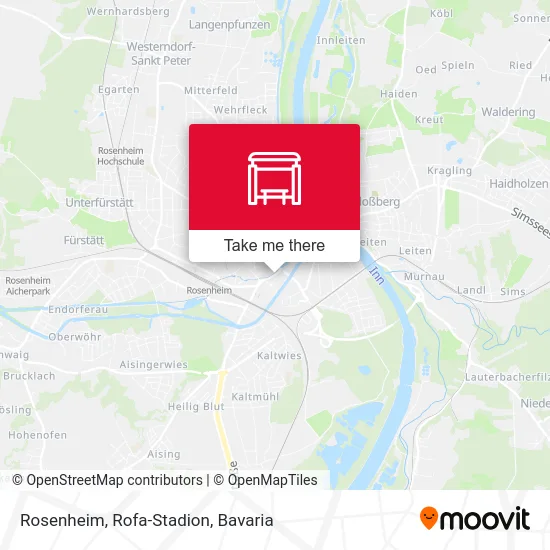 Rosenheim, Rofa-Stadion map